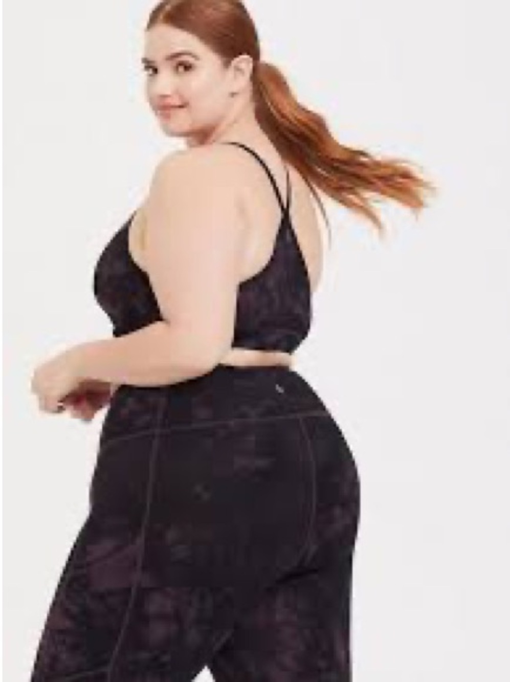 torrid Black Plus-Size Sports Bralette